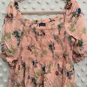 Scoop Smocked Top
